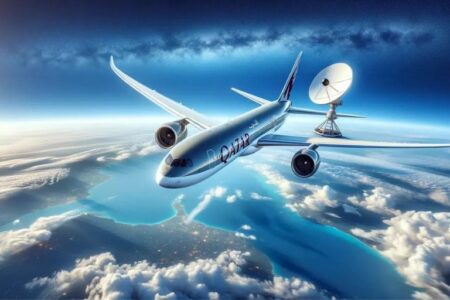 اینترنت ماهواره ای استارلینک در هواپیماهای قطر ایرویز